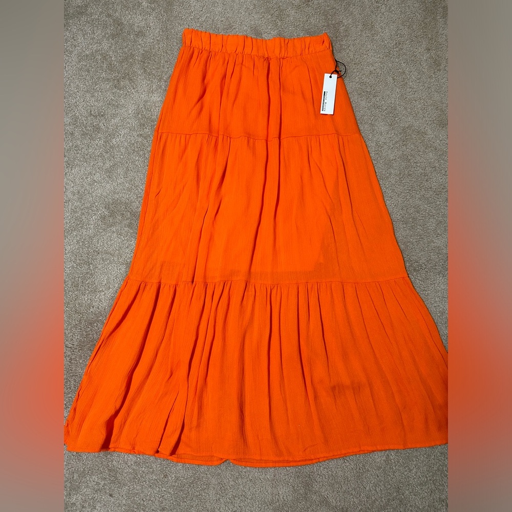 NWT Women’s Orange Maxi Skirt